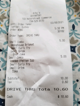 Arby's, Waterstradt Commerce Drive, Dundee, MI, USA photo #1