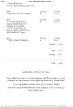 Avis du consommateur - Sécurité alimentaire Cheddar's Scratch Kitchen, Interstate 35, Denton, TX, USA Me and my husband got vomit many time abou... photo #3