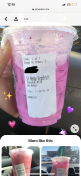 消费者评论 - 食品安全 Starbucks inside Target, Orlando, FL, USA At the 4th, Mango drug fruit coconut milk and cheese danis... 照片 #2