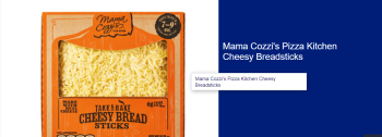 Mama Cozzi's Pizza Kitchen Cheesy Garlic Breadsticks, ALDI, 772 South Main Street, Akron, OH, USA 照片 #1