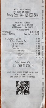 Taco Bell, East 3rd Street, Williamsport, PA, USA photo #1