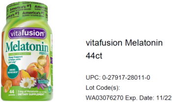 Food Recall Vitafusion Gummy vitamin products - recalled due to possible metallic mesh material Company name: Ch... Foto #6