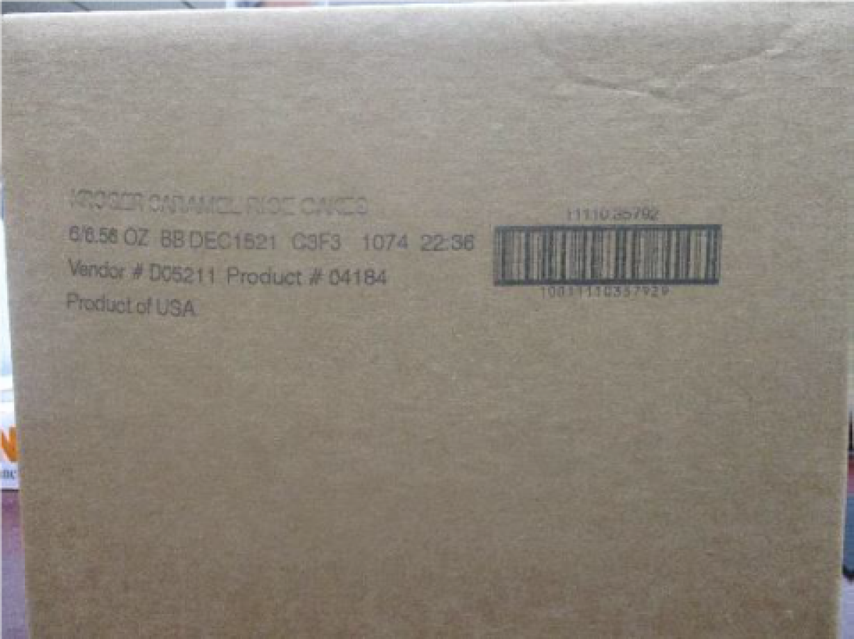 Kroger and Stop & Shop Caramel Rice Cakes recalled due to undeclared