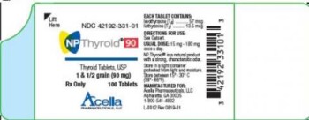 Recalls Acella NP Thyroid (Thyroid Tablets, USP) - recalled due to sub potency Company name: Acella Pharmace... foto #4