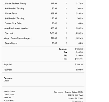 Red Lobster, Cypress Pointe, Farm to Market 1960 Road West, Houston, TX, USA photo #2