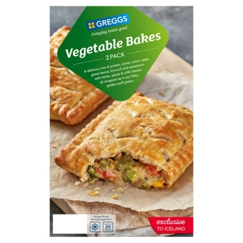 食品召回 Greggs Vegetable Bakes (2 pack) - recalled due to small pieces of green glass Company name: Greggs... 照片 #1