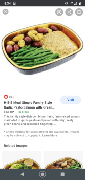 Garlic pesto salmon, H-E-B plus!, Saratoga Boulevard, Corpus Christi, TX, USA 照片 #1