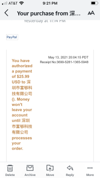 消费者安全报告 I’m reporting a possible Facebook scam I ordered a handheld chainsaw for 19.95 plus 6.00 for shippin... 照片 #1