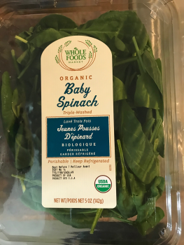 Verbraucherbewertung – Lebensmittelsicherheit Whole Foods Market, West Charleston Boulevard, Las Vegas, NV, USA I ate both the Organic Baby Spinac... Foto #1