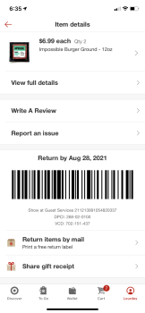 Consumer Review - Food Safety Target, Fitzgerald Drive, Pinole, CA, USA Impossible ground meat I ate it for dinner once in spaghet... photo #1