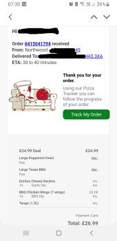 Reseña del consumidor - Seguridad alimentaria Pizza Hut Delivery, Green Lane, Northwood, UK Chicken wings Ordered 2 pizzas and chicken wings, my w... foto #4