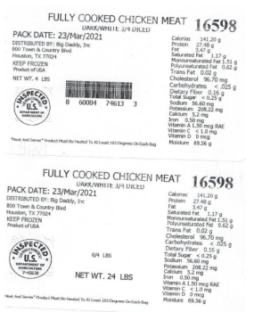 食品召回 Frozen, Cooked Diced Poultry Products - Health Alert due to Listeria Contamination The FSIS issued a... 照片 #4