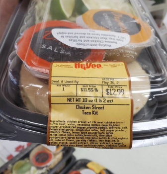 Food Recall Hy-Vee Chicken Street Taco Kits - recalled due to undeclared egg Company name: Hy-Vee, Inc.
Brand n... photo #3