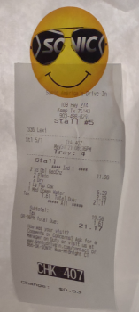 消费者评论 - 食品安全 Sonic Drive-In, Texas 274, Kemp, TX, USA Food I believe 2
This morning
The bag didn't look like th... 照片 #5