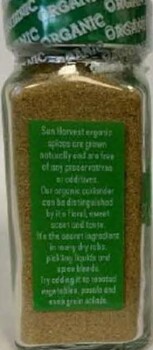 Food Recall Olde Thompson, Sun Harvest Organic Ground Coriander - recalled due to Salmonella Company name: Olde... photo #7