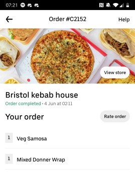 Consumer Review - Food Safety Bristol Grill Kebab House, Whitehall Road, Whitehall, Bristol, UK Either a samosa or a kebab wrap fr... photo #2
