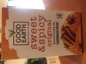 Good earth sweet and spicy decaf tea, Store, CA, USA 照片 #1