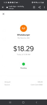 Avaliação do consumidor - Segurança alimentar Whataburger, New Mexico 528, Albuquerque, NM, USA Me and my husband ordered a #1 and he also had let... foto #1