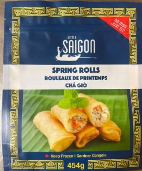 食品召回 Little Saigon spring rolls - recalled due to undeclared wheat The CFIA announced the recall of Littl... 照片 #1