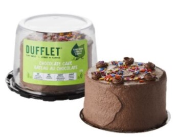 Rappel d'aliments Dufflet Plant-Based Chocolate Cake - recalled due to undeclared egg The CFIA announced the recall of... photo #1