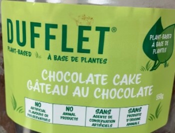 Rappel d'aliments Dufflet Plant-Based Chocolate Cake - recalled due to undeclared egg The CFIA announced the recall of... photo #2