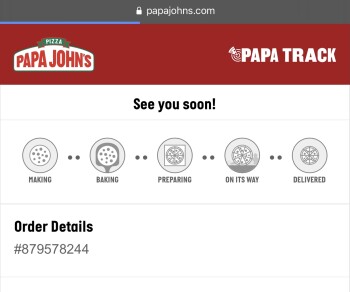 Avis du consommateur - Sécurité alimentaire Papa John's Pizza, Baylor Drive, Bluffton, SC, USA Ate Stuffed crust cheese pizza from there at 5:30... photo #2