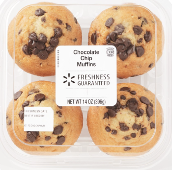 Freshness Guaranteed Chocolate Chip Muffins, Walmart Supercenter, Sawmill Road, Dublin, OH, USA foto #1