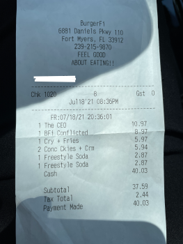 BurgerFi, 6881 Daniels Parkway, Fort Myers, FL, USA photo #1