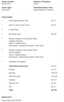 Papa johns, Papa John's Pizza, Rockaway Boulevard, Ozone Park, NY, USA foto #1