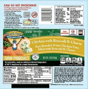 Food Recall Frozen Raw Breaded Stuffed Chicken Products - recalled due to possible Salmonella The FSIS announced... photo #1