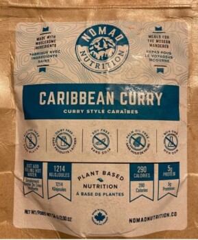 Food Recall Nomad Nutrition Caribbean Curry and Kathmandu Curry - recalled due to allergens The CFIA announced t... photo #1
