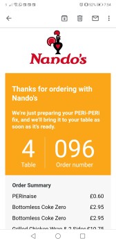消费者评论 - 食品安全 Nando's Orpington - Nugent Shopping, Cray Avenue, Orpington, UK We went there last night and a few h... 照片 #1
