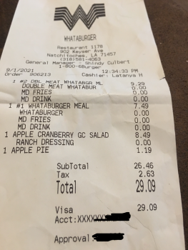 Whataburger, Keyser Avenue, Natchitoches, LA, USA Foto #1