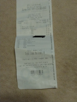 Verbraucherbewertung – Lebensmittelsicherheit Taco Bell, North Durango Drive, Las Vegas, NV 89129, USA The food, not sure if it was the tacos or t... Foto #2