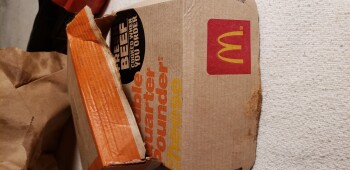 Consumer Review - Food Safety McDonald's, 6091 Florin Rd, Sacramento, CA 95823, USA Appears that the edge of a a couple hamburger... photo #3