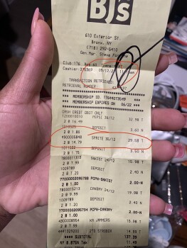 Verbraucherbewertung – Lebensmittelsicherheit Can of Sprite, BJ's Wholesale Club, 610 Exterior Street, Bronx, NY 10451, United States So  Septembe... Foto #2