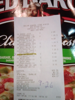 Consumer Review - Food Safety Dollar General, Aycock Avenue, Caryville, FL, USA Last night I purchased a Red Baron classic supreme... photo #2