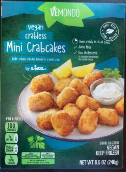 Rappel d'aliments Vemondo by Lidl Vegan Crabless Mini Crabcakes - recalled due to undeclared egg yolk Cuisine Innovati... photo #1