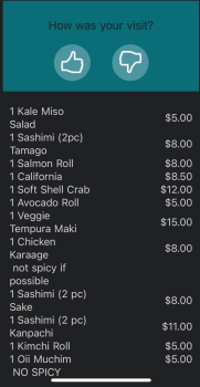 Consumer Review - Food Safety TenGoku Aburiya, Chicago, IL, USA 2 got sick. Symptoms started first thing following in the morning.... photo #1