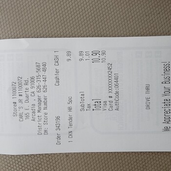 Chicken Tenders, Carl's Jr., East Duarte Road, Arcadia, CA, USA foto #1