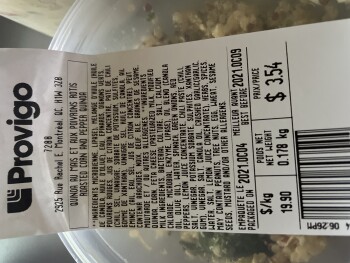 消费者评论 - 食品安全 Provigo, Rue Rachel Est, Montreal, QC, Canada Chicken salad purchased on Monday October 4th that mad... 照片 #2