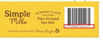 Food Recall Simple Mills Fine Ground Sea Salt Almond Flour Crackers - recalled due to allergen Simple Mills is i... photo #6