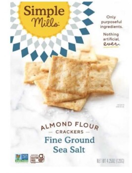 Food Recall Simple Mills Fine Ground Sea Salt Almond Flour Crackers - recalled due to allergen Simple Mills is i... photo #1