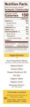 Food Recall Simple Mills Fine Ground Sea Salt Almond Flour Crackers - recalled due to allergen Simple Mills is i... photo #3