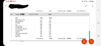 Verbraucherbewertung – Lebensmittelsicherheit McDonald's Kings Lynn, High Street, King's Lynn, UK I went there i ordered a sweet chilli chicken wr... Foto #2