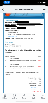 Pizza Domino, South 14th Street, Fernandina Beach, FL, USA 照片 #1