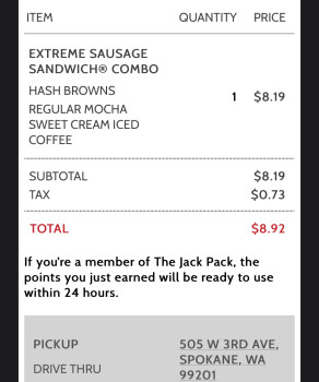 Jack in the Box, West 3rd Avenue, Spokane, WA, USA 照片 #1