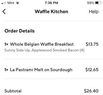 Consumer Review - Food Safety Waffle Kitchen, East Avenue S, Palmdale, CA, USA I ordered the whole Belgian waffle breakfast and th... photo #2