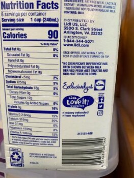 Verbraucherbewertung – Lebensmittelsicherheit Lidl, Brandy Road, Culpeper, Virginia, USA June21 2021 I ate for breakfast jelly donuts and Lactaid... Foto #2