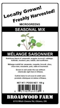Rappel d'aliments Broadwood Farm microgreens products - recalled due to Salmonella The CFIA announced the recall of ce... photo #2